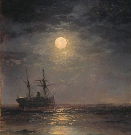 Ivan Aivazovsky. Lunar night (1899)